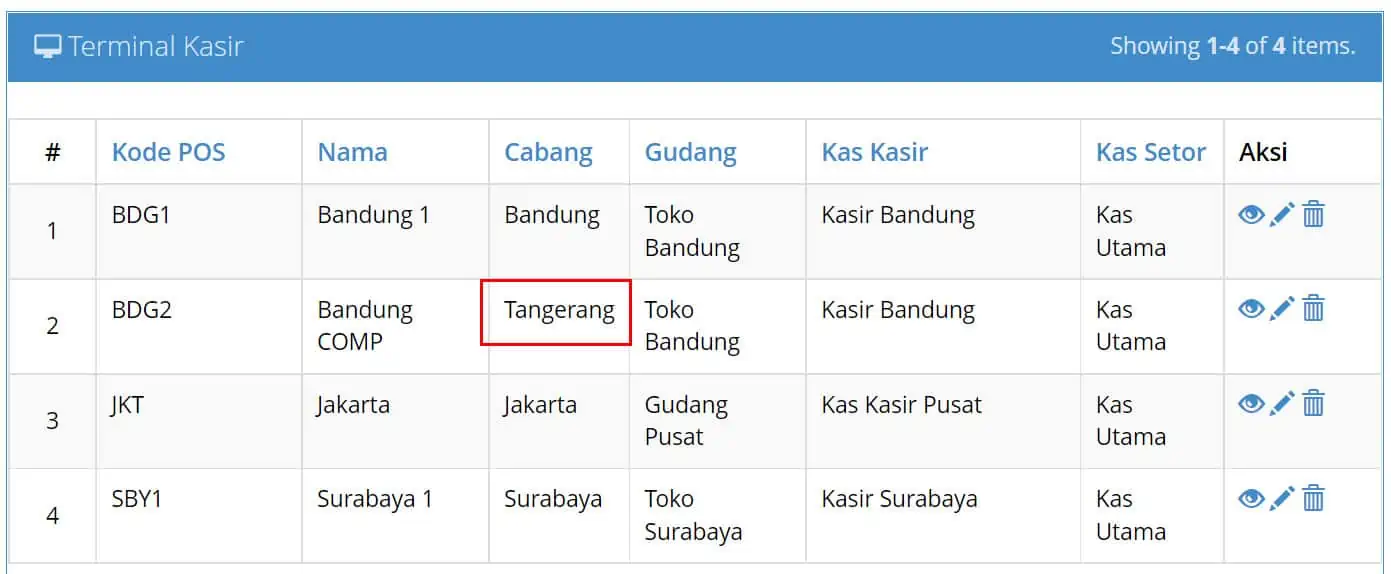 Edit Terminal Kasir Yang Sudah Digunakan