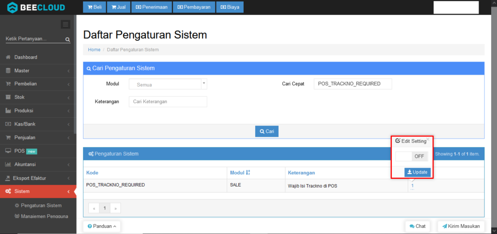 Pengaturan Nomor Kartu dan Track No. Bisa Kosong Pada Beepos Mobile