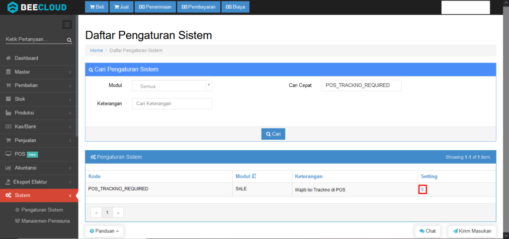 Pengaturan Nomor Kartu dan Track No. Bisa Kosong Pada Beepos Mobile