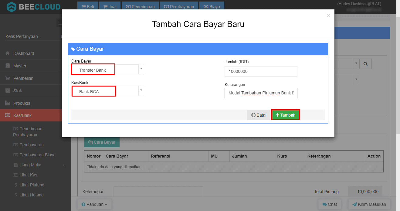 Cara Bayar Menggunakan