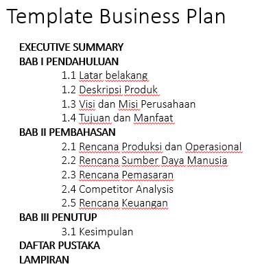Template Daftar Pustaka Business Plan