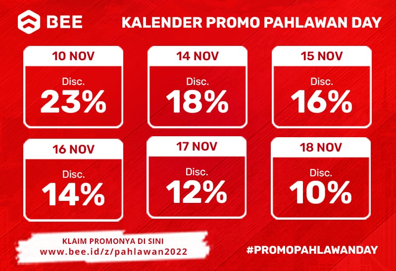 Kalender Promo Pahlawan Day 2022 Web