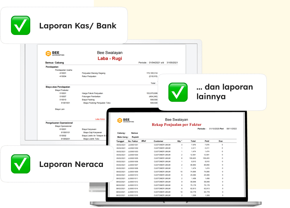 Buat Laporan 1x Klik Software Akuntansi