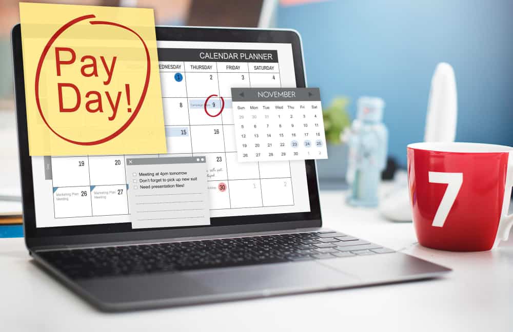 Hari Pay Day Kalender Laptop