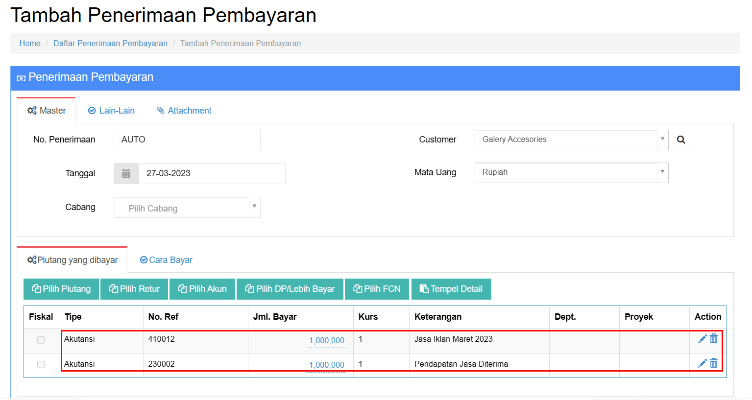 Pendapatan Luar Usaha Vs Pendapatan Diterima Dimuka