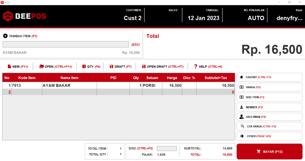 Buat Member Otomatis Harga Termasuk Pajak Beepos Desktop