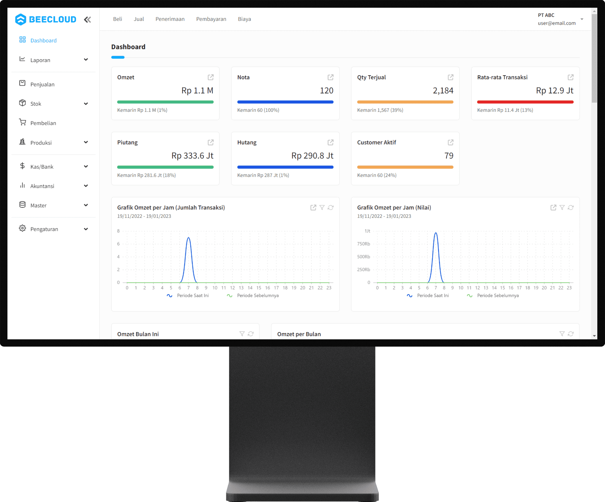 Beecloud 3.0 Dashboard