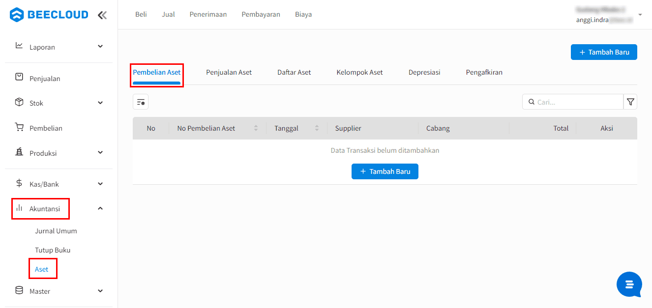 Akses Pembelian Aset