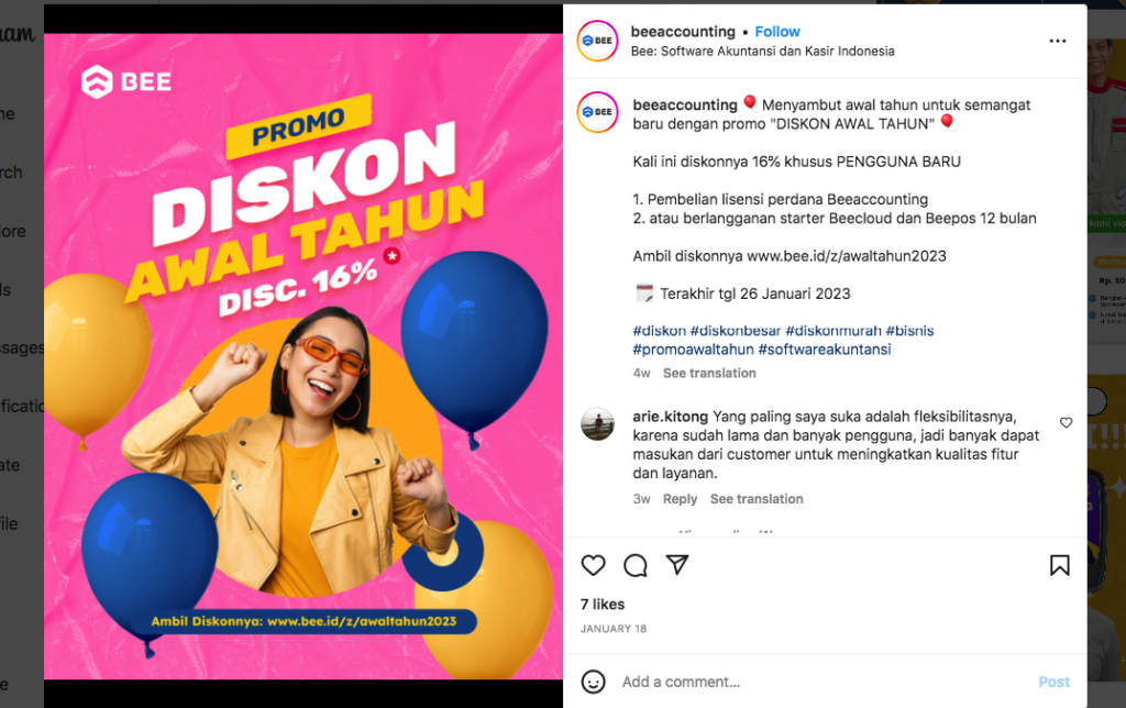 Contoh Promosi