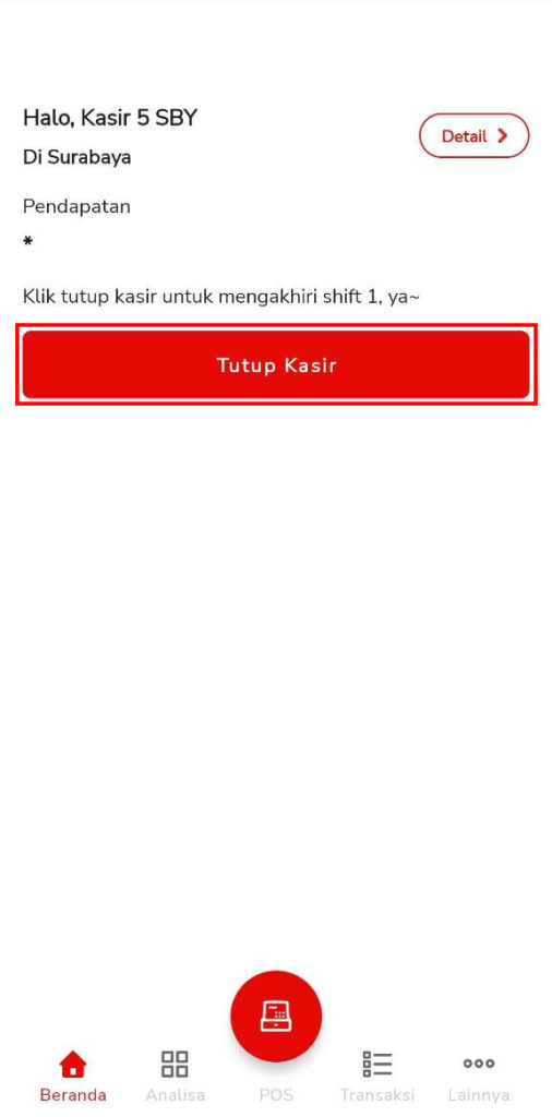 Buka Kasir & Setting Modal Kasir (Resto) Beepos Mobile 2.0