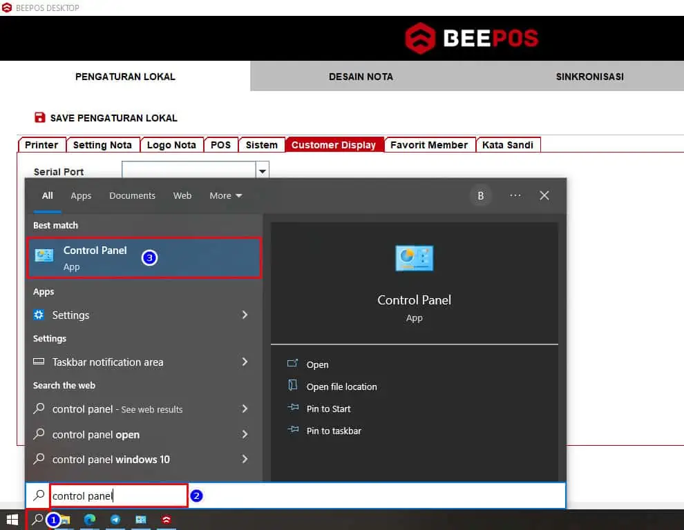 3. Control Panel