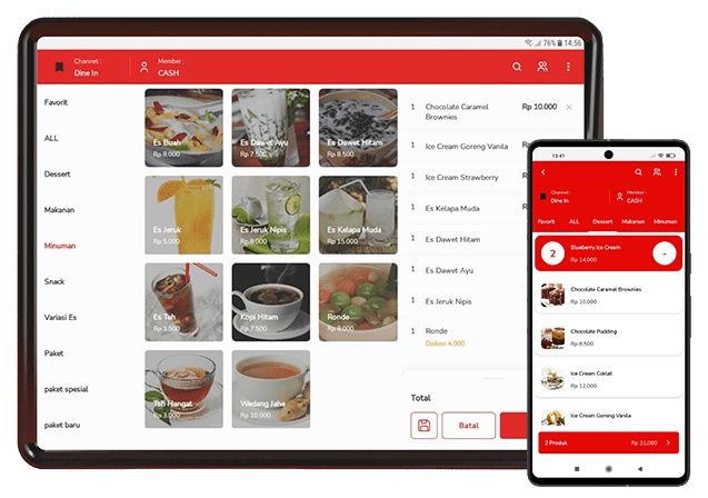 Screenshot Beepos Mobile 2.0 Tablet Dan Hp Cafe