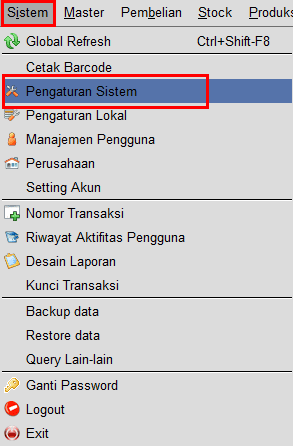 Gambar 2. Pengaturan Sistem Cklstsalerpt2