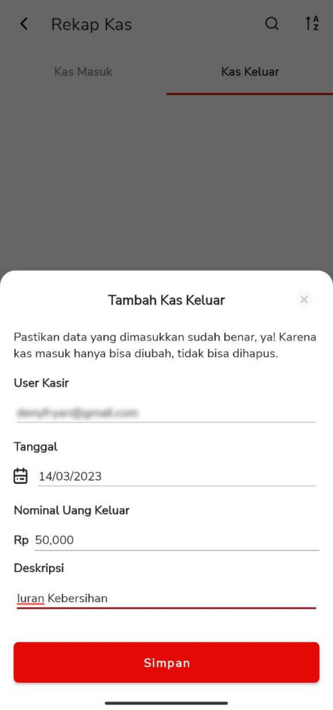 Cara Melakukan Kas Keluar Beepos Mobile v2.0