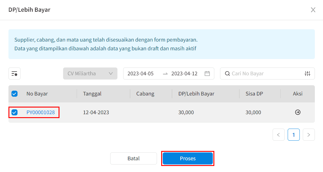Cara Melakukan Pembayaran Hutang Menggunakan Lebih Bayar Beecloud