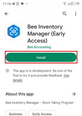 2. Install Bee Inventory