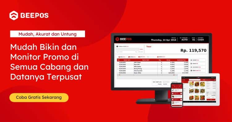 Beepos Untuk Monitor Promo Terpusat Semua Cabang