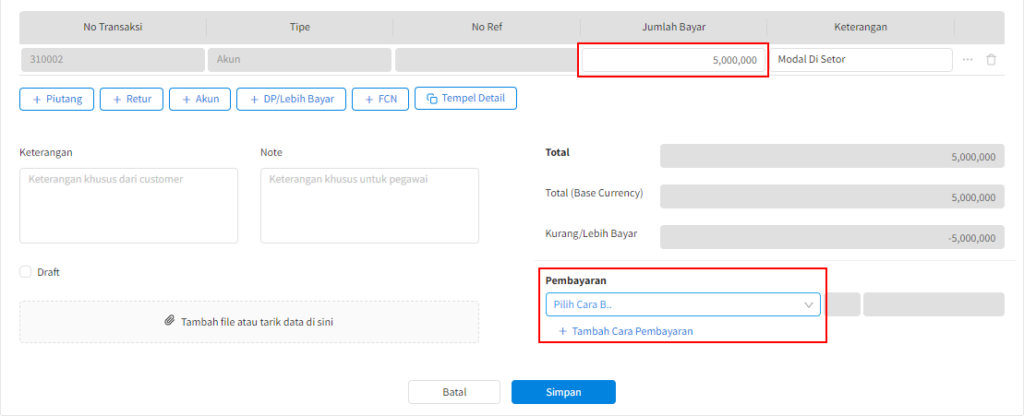 Input Modal 7