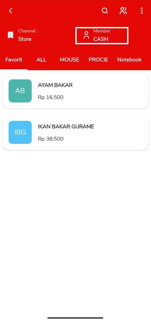 Setting Produk dan Member Favorit Beepos Mobile 2.0