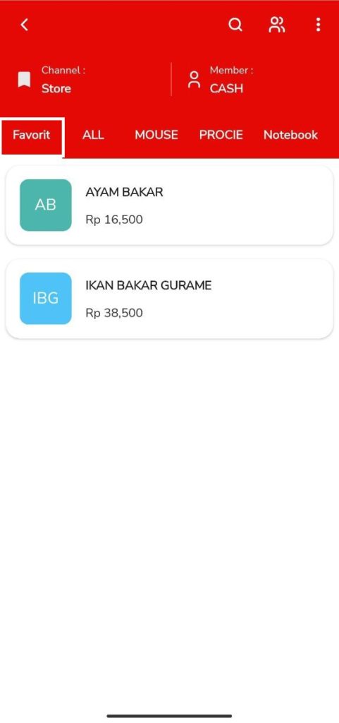 Setting Produk dan Member Favorit Beepos Mobile 2.0