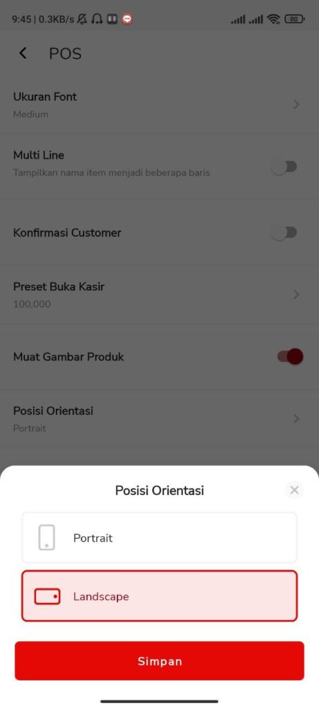 Cara Merubah Posisi Orientasi Beepos Mobile 2.0