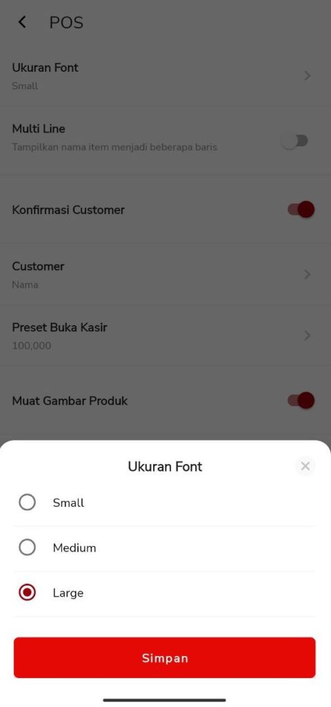 Cara Merubah Font Pada Beepos Mobile 2.0