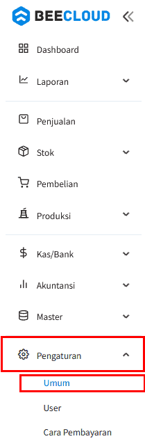 Cara Setting Default Pajak Beecloud 3.0