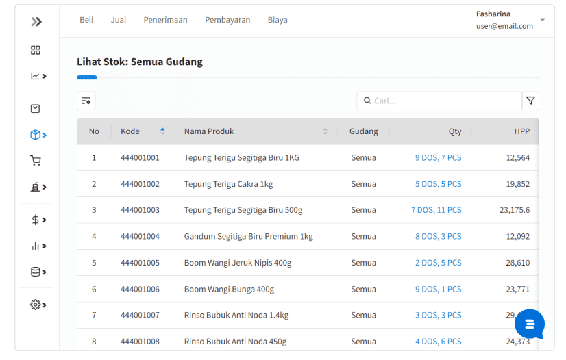 Aplikasi Pembukuan Sederhana Dilengkapi Stok