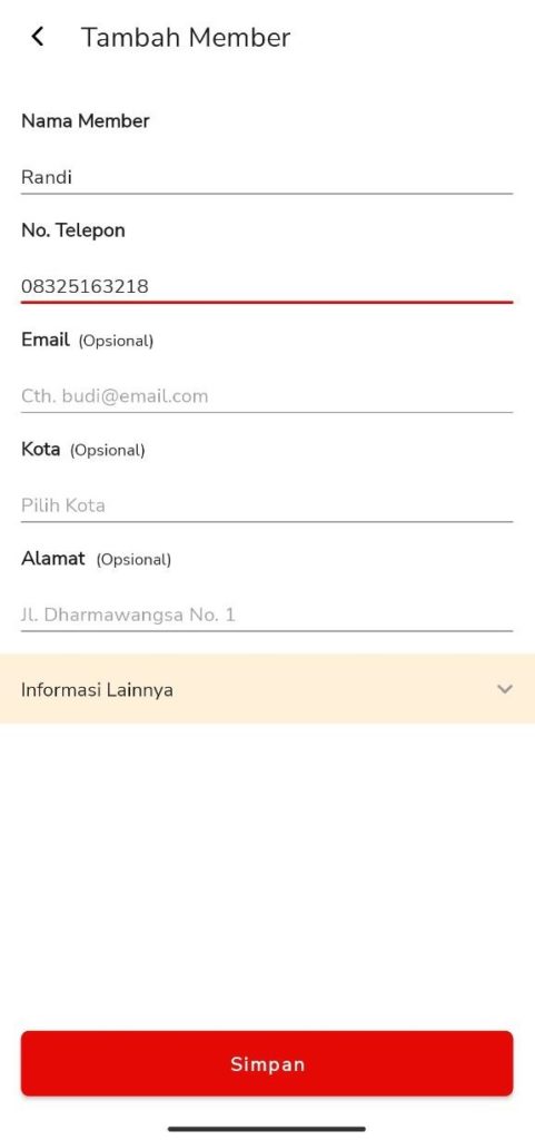 Tambah Member (Retail) Beepos Mobile 2.0