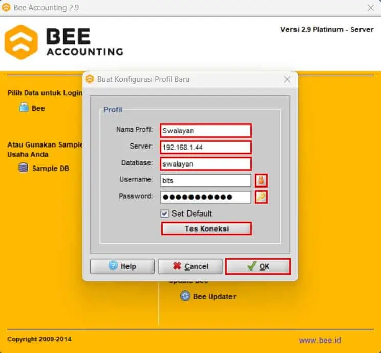 Membuat Profil Login Baru