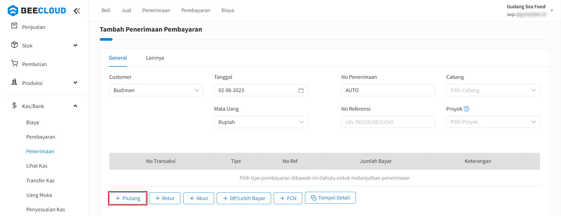 Cara Memotong Piutang dengan Akun