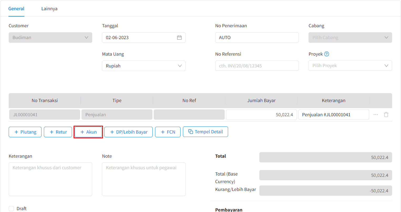 Cara Memotong Piutang dengan Akun