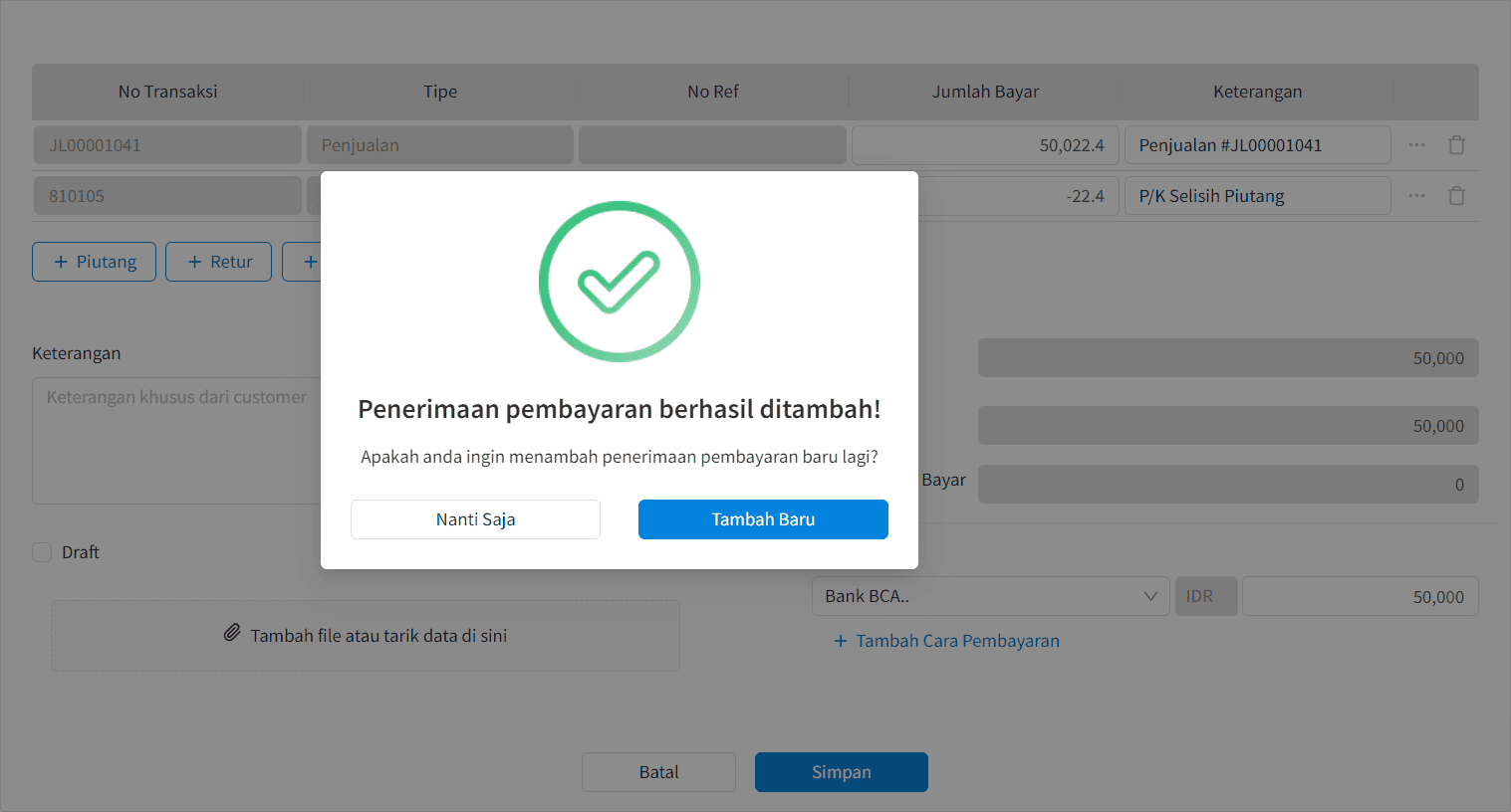 Cara Memotong Piutang dengan Akun
