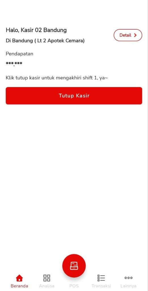 Gambar 1 . Buka Aplikasi Beepos Mobile