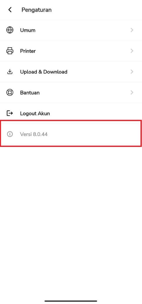 Cara Cek Versi Sales Order Mobile