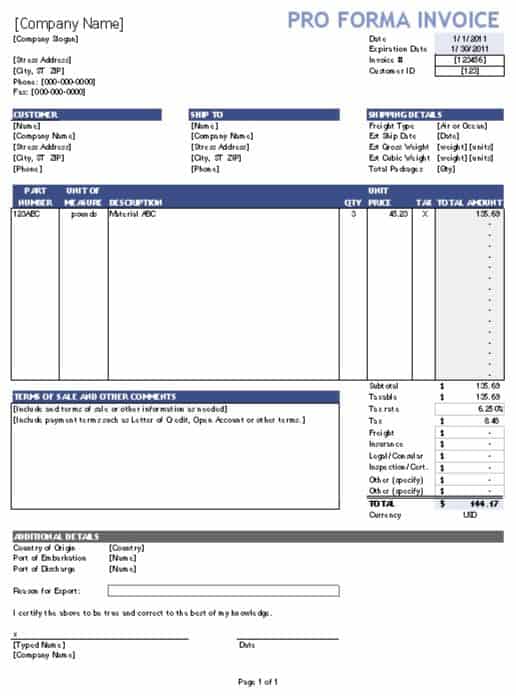 Proforma Invoice Paling Banyak Dicari