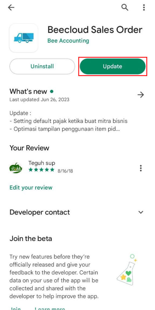 Cara Update Versi Sales Order Mobile (SOM) Melalui Play Store