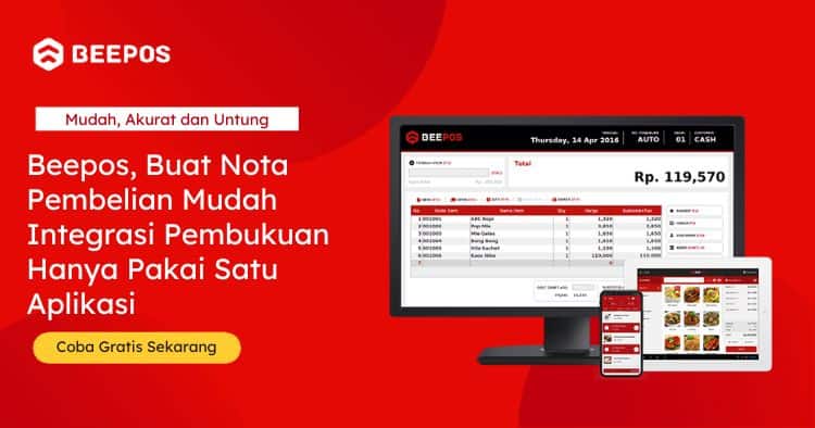 Beepos, Buat Nota Pembelian Mudah Integrasi Pembukuan Hanya Pakai Satu Aplikasi