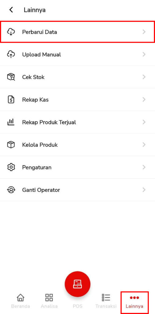 Detail Nilai Menu Analisa Beepos Mobile 2.0