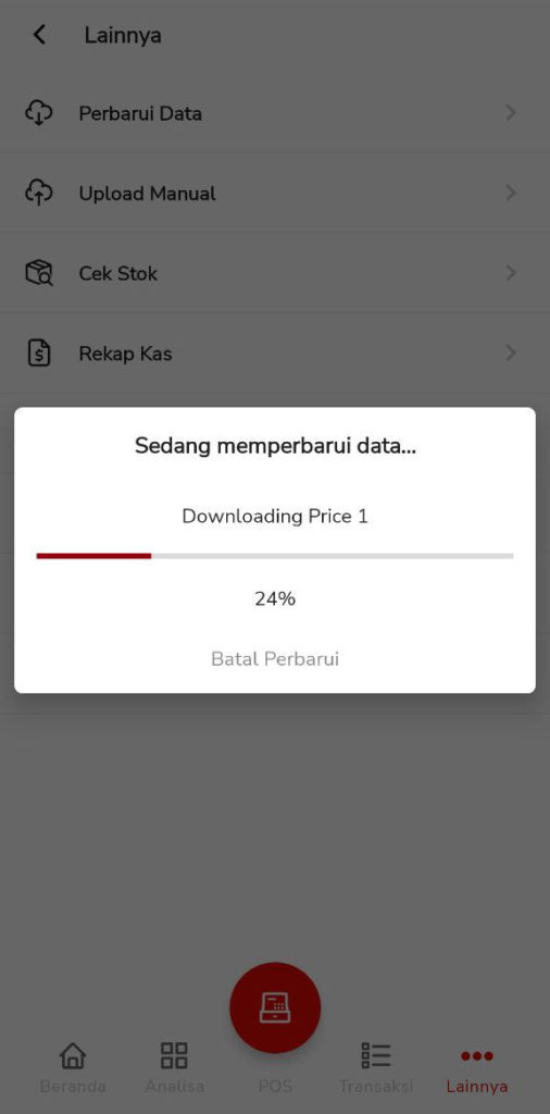 Detail Nilai Menu Analisa Beepos Mobile 2.0