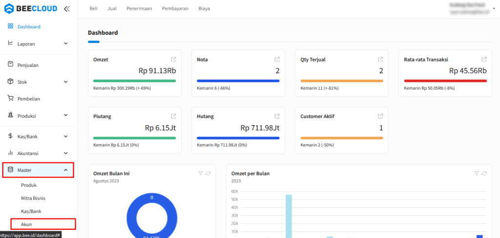 Menonaktifkan Akun (COA) pada Beecloud 3.0