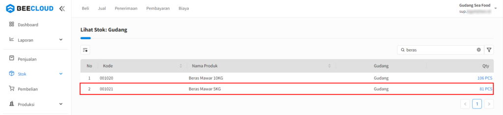Setting Minimal dan Maksimal Stock di Beecloud 3.0