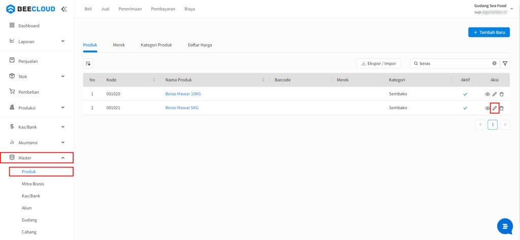 Setting Minimal dan Maksimal Stock di Beecloud 3.0