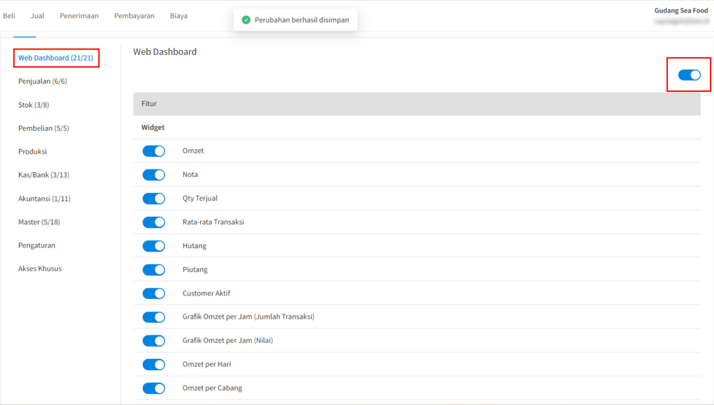 Setting Hak Akses Web Dashboard Beecloud 3.0