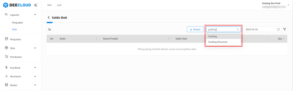 Setting Hak Akses Gudang Tertentu Beecloud 3.0