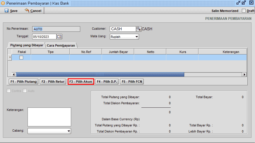 Input Modal Tambahan Owner/Pemilik - Beeaccounting