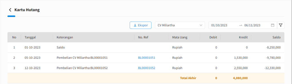 Lebih Bayar Menjadi Nota Potong Hutang Beecloud 3.0