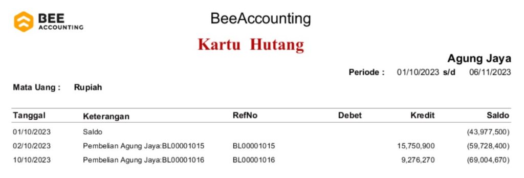 Lebih Bayar Menjadi Nota Potong Hutang Beeaccounting