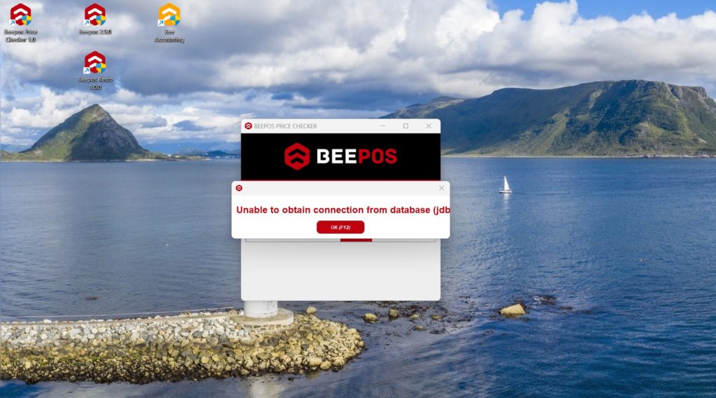 Database Tidak Terbaca Beepos Price Checker