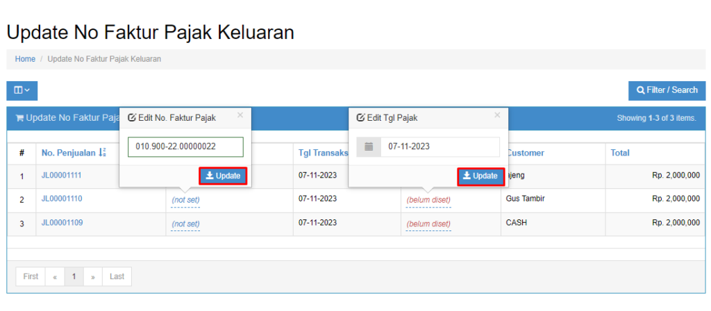 Cara Update Nomor Faktur Pajak Keluaran Beecloud